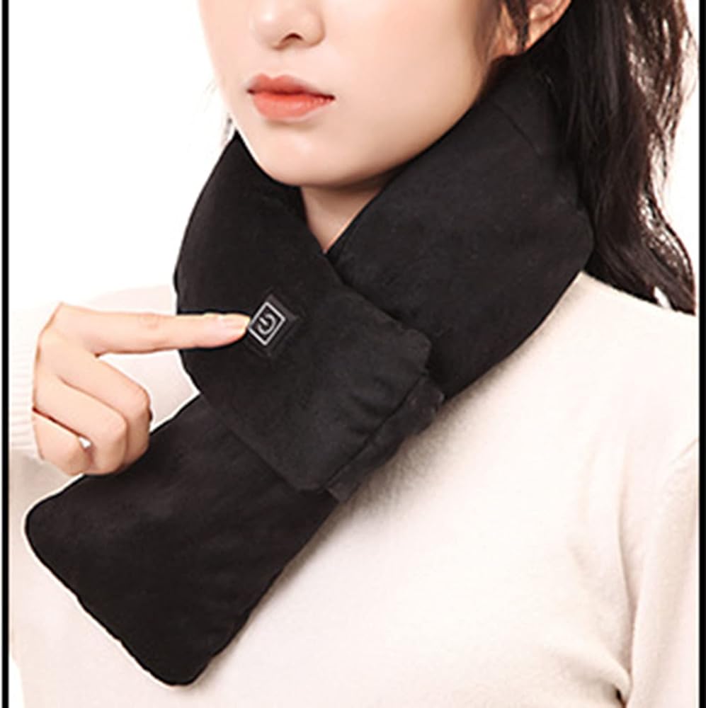Electric Heated Scarf - Pro Electric Heated Scarf with 3 Heating Levels USB Rechargeable Heating Scarf